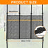 Trampoline Shoes Bag, 3 Pouch Storage Mesh Bag Trampoline Shoe Holder,Indoor Household Item Fitness Shoes Organizer, Trampoline Item Storage Accessories Equipment Bag by Mordx