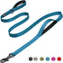 Fida 6 FT Heavy Duty Dog Leash with 2 Padded Handles, Traffic Handle & Easy Snap Hook for All Dog Breeds (Blue)