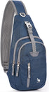 Kimlee Sling Bag Crossbody for Men & Women - Lightweight Travel Hiking Chest Daypack, Over Shoulder Backpack