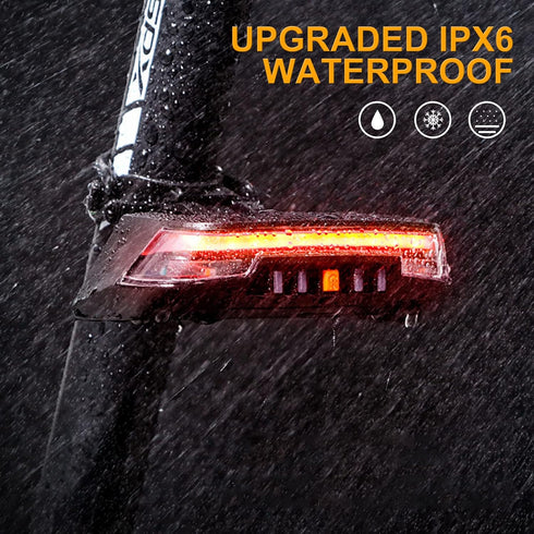 IPX5 JINKEY Bike Turn Signals,Bright Bicycle Turn Signals Front Back Waterproof Wireless Remote Control Rear Bike Light