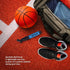 SPORTBIT Ball Pump with 5 Needles, Push & Pull Inflating System for All Exercise Balls, Volleyball, Basketball, Football