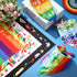 60 10 Pcs Rainbow Dog Bandana, Dog Bandanas Gay Pride Rainbow Scarves Bibs LGBT Dog Handkerchief for Dog Puppy Cat Pet