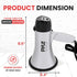 PYLE-PRO Portable Megaphone Speaker, Compact Bullhorn with 20 Watt Power, Microphone, Battery Operated