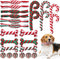24 Pcs Christmas Dog Rope Toys, Interactive Chew Toys for Small Medium Large Dogs, Classic Style