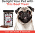 Miss Nelly's All Natural Beef Jerky Dog Treats - Original Smoke House Recipe - Minimally Processed Soft Sticks - Made
