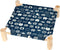 Patas Lague Pet Bed - Small Elevated Cooling Hammock Bed, Wood, 19x19x5 inches, 20 lbs, Blue for Cats and Dogs
