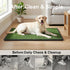 35"x23" 3 Dog Grass Pad with Tray Large Dog Litter Box, Artificial Grass for Dogs Potty with Disposable Mats & EVA