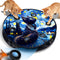 KiwiLove Interactive Cat Toy with Motion Activated Ball & 7-Hole Play Mat, Hide