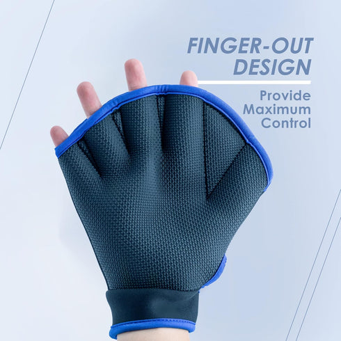 Sunlite Sports High-Density EVA-Foam Dumbbell Set for Water Aerobics, Aqua Therapy, Pool Fitness – Includes Swim Gloves