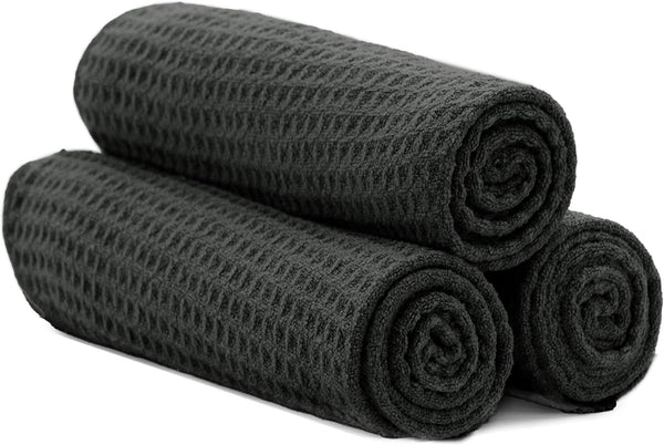 S&T INC. Microfiber Sweat Towel for Gym, Yoga Towel for Home Gym, 3 Pack Workout Towels