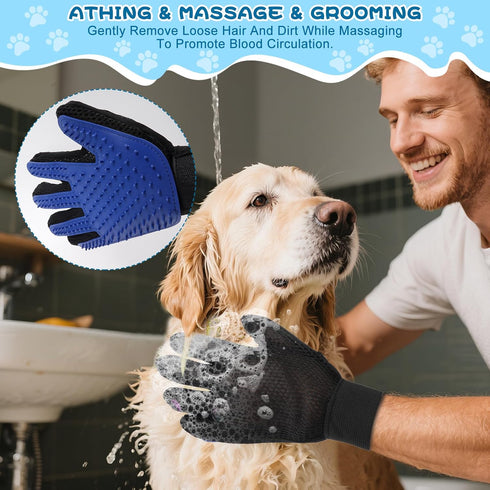 7-in-1 Trimmers,Dog Pet Grooming KitCat Brush,Dog Brush for Shedding,Double-Sided Flea Comb,Dog Nail Bath Suppliesfor