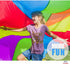10 10 Play Platoon Rainbow Parachute Toy for Kids with Handle, ft Play Parachute Game with Handles, PE Equipment
