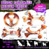 4 Pack Indestructible Dog Chew Toys for Aggressive Chewers - Durable Nylon Bacon Flavor Bones for Medium Small Breed