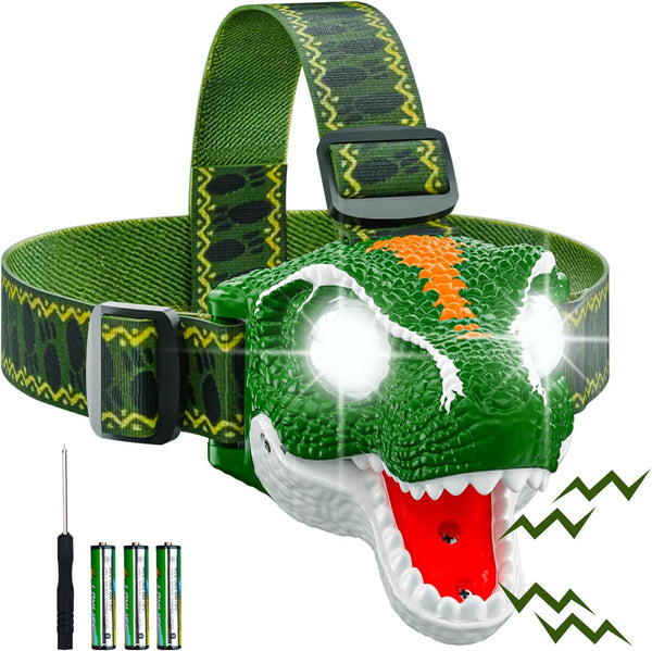 SEVENKA LED Headlamp for Kids - Lightweight Outdoor Toy Flashlight for Boys and Girls, Birthday Gift (Battery Included)