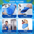 3 Pack Dog Ice Bandana Cooling Triangle Scarfs for Hot Weather Summer (Blue)