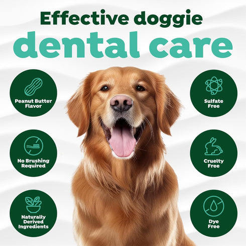 4oz. TropiClean Fresh Breath Dog Toothpaste for Teeth Cleaning, Breath Freshener, Easy Plaque & Tartar Remover Gel, No