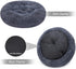 MIXJOY Orthopedic Dog Bed, Comfortable Donut Cuddler Round Bed, Ultra Soft Washable for Dogs & Cats, 30'', Grey-Blue