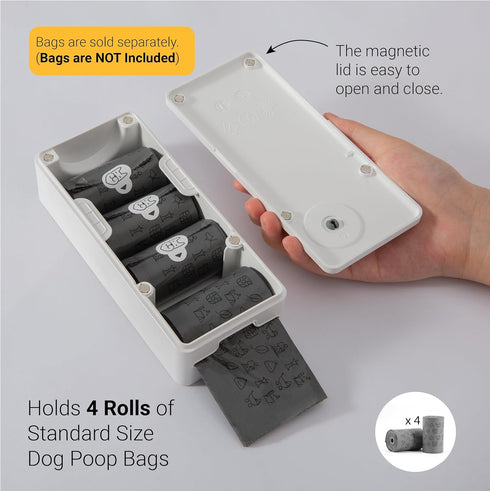 SVD.PET Dog Poop Bag Dispenser, Outdoor or Indoor Pet Waste Bag Dispenser Station, Wall Mount or Hanging with Strap.
