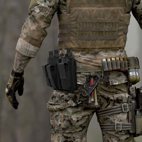 FRTKK Molle Mag Pouch - Open Top Single/Double/Triple Magazine Holder for M4 M16 AK AR Glock M1911 92F 9mm