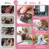 6 Pack Dog Toys for Small Dogs, Pink Soft Rubber Puppy Toys for Teething, Funny Slippers Ball Donut Interactive Set
