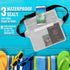 GLBSUNION IPX8 Waterproof Pouch Bag with Adjustable Waist Strap-Screen Touchable Dry Bag for Phone Valuables (2 Pack)