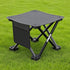 Cndiyald Portable Folding Chair with Side Pocket, Strong Steel Frame Oxford Fabric Stool for Outdoor Travel Fishing