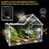 GTSEEMUU (7.9 4 6 Inch) Acrylic Jumping Spider Enclosure with Magnetic Lock Clear Ventilated Terrarium Box