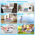 7.13 Gal/27L FHTONGE Raised Collapsible Dog Bathtub with Drain Hair Catcher, Multifunctional Pet Washtub for Small to M