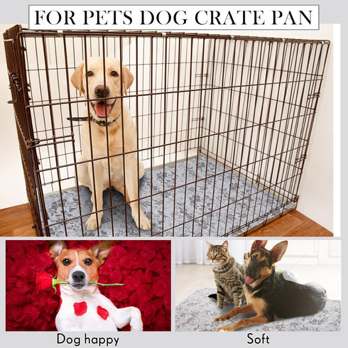 Dog Crate Pan Cover, Washable Dog Bed Cover for Pets, Fits 30 x 19 Inch Crate Tray