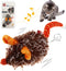 Gigwi Interactive Cat Toy, Automatic Moving Mouse with Furry Tail, Squeaky Toy for Indoor Cats, Orange Ear