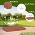 CoolGift Mart Light Up Golf Ball Marker Display, Wooden Acrylic Accessories with Warm White Color Lights USB Powered