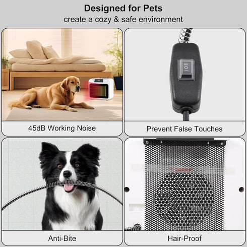 PETFROH 300W/600W Dog House Heater with Smart Thermostat Chicken Coop Heater for Outdoor/Indoor Winter