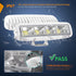 Nilight Marine LED Pods Navigation Lights 2PCS, 72W White Flood Beam for Pontoon Boat Deck Dock Night Fishing