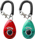 Pet Training Clicker with Wrist Strap - Dog Training Clickers, New Red and Bluegreen