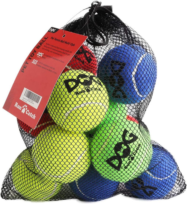 INSUM Tennis Balls for Dogs - 12 Pack 2.5'' Durable Non-Toxic Outdoor