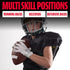 Franklin Sports Supratak Football Receiver Gloves | White/Chrome | Youth Small