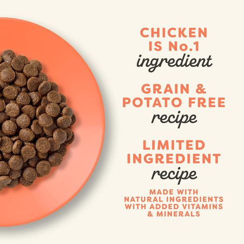 Applaws Complete Dry Cat Food, Grain Free, Limited Ingredient Chicken with Salmon Recipe, 1 x 11 lb Bags, Added Vitamins