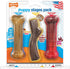 Nylabone Puppy Stages Chew Toy Pack - Puppy Chew Toys for Teething, Chicken, Maple Bacon, Beef Jerky Flavors (3 Count)