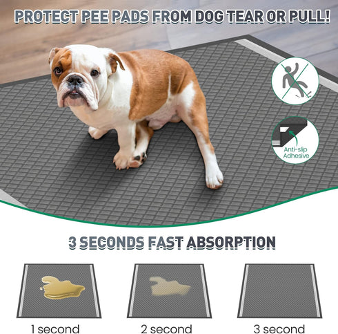 Boscute Odor-Control Super Absorbency Charcoal Puppy Pads, Leak-Proof Disposable Potty Pads for Dogs Cats