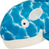 Strong 'N Silent Silent Swimmer Soft Plush Orca Chew Guard Dog Toy - Blue, Large
