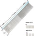 Metal Dog Grooming Comb for Shedding Tangles - Long Wide Tooth Pet Comb for Poodles and Goldendoodles Dematting (7.5