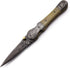 Handmade Damascus Steel Folding Tactical Knife for EDC, Hunting, Survival, Camping, Full Tang Camel Bone Handle