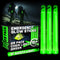 PartySticks Green Glow Sticks Emergency Chem Lights (6", 25 Pack) Military Grade Tactical Light Sticks for Survival