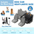 Dog Car Seat for Large Medium Dogs Back Seat Extender for Dogs, Waterproof Medium Dog Carseat with Hard Bottom& Pet