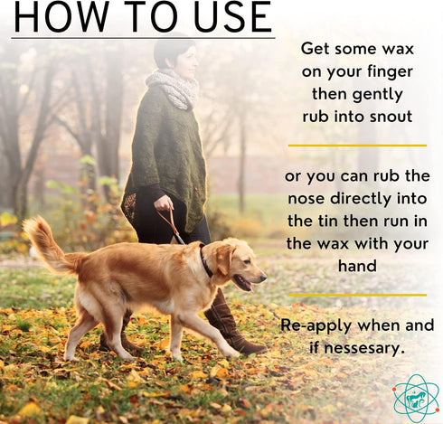Paw Wax - 2 Oz Tin of Dog Paw Balm for Dry Paws - Moisturizer for Dogs and Cats - Snout Soother