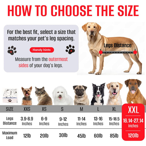 Hammock Trimming Hammock 16.14-27.14/Max W:120lb) Dog Grooming for DogsPet Restraint for Nail with Pet Nail ClipperDog