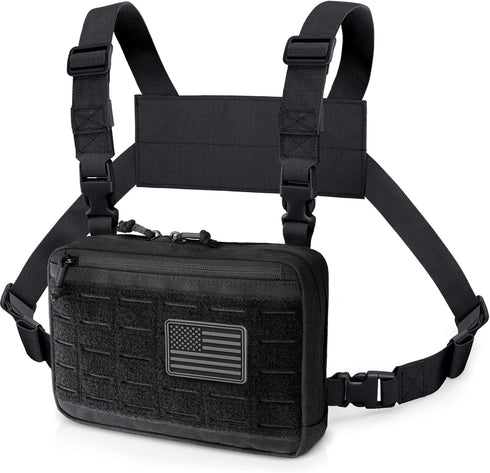 WYNEX Tactical Chest Rig Bag, Molle Chest Pouch Utility Recon Kit Bag