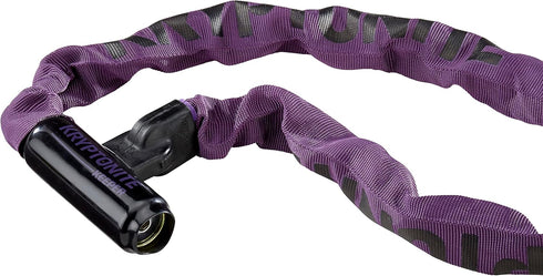 Kryptonite Keeper 785 Bike Chain Lock, 2.8 Feet Long Heavy Duty Anti-Theft Lock with Keys for Bike, Purple