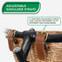 ProSource Wicker Bike Basket, Light Brown, Front Cargo for Women and Men, Fits Most Bikes, Beach Cruiser, Ebike, Road