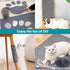 Cat Scratching Mat 78.7"x15.8", Self-Adhesive Trimmable Carpet, Replacement for Cat Tree Shelf and Couch Protector